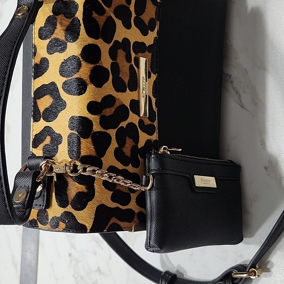 Dune London Genuine Calf Hair Leather Shoulder Bag - Picture 2 of 11